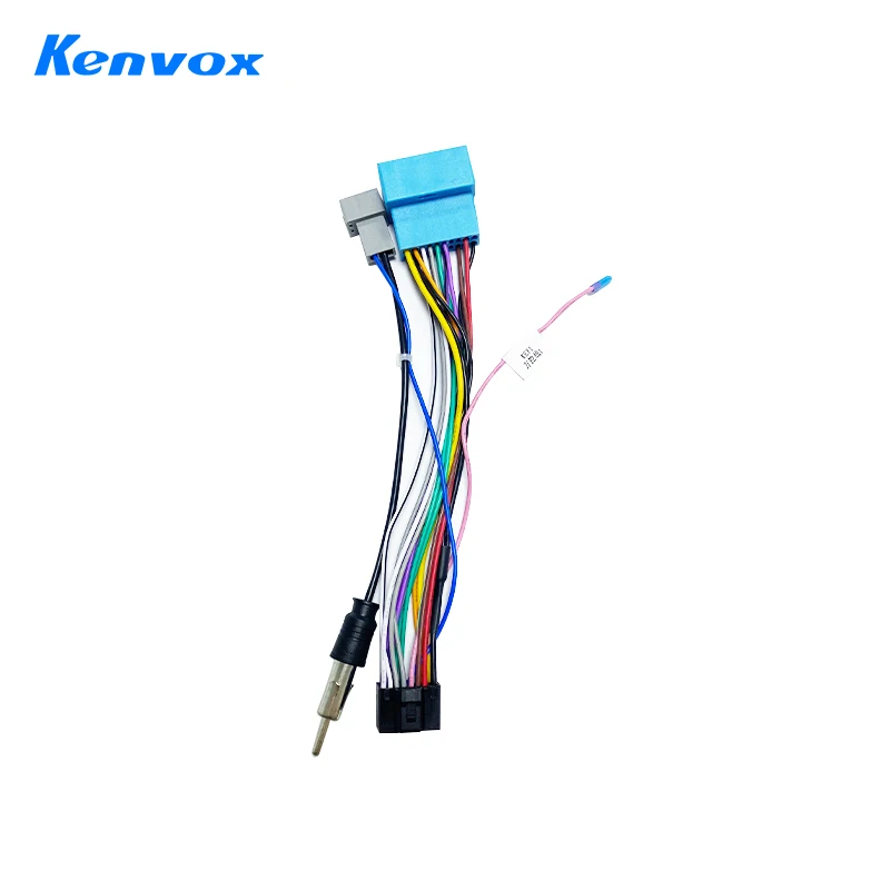 

android Car radio Canbus Box Decoder For Honda Fit City Jazz Greiz 16 pin Wiring Harness Plug Power Cable