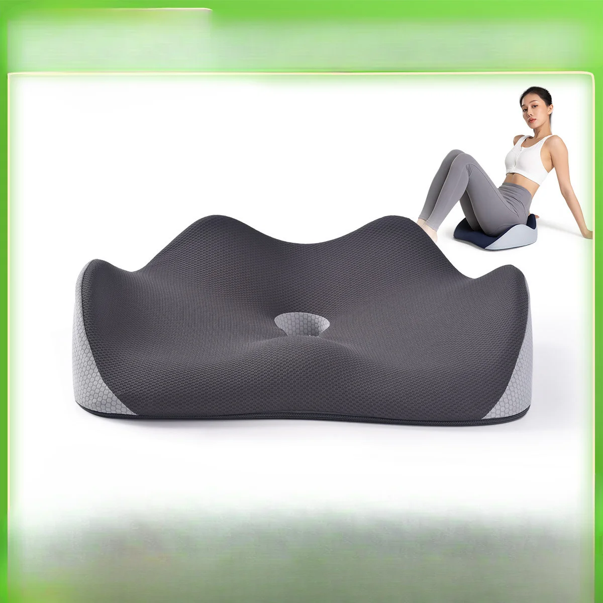 Slow Rebound Memory Foam Cushion Thickened Office Chair Hemorrhoids Seat Cushion Breathable