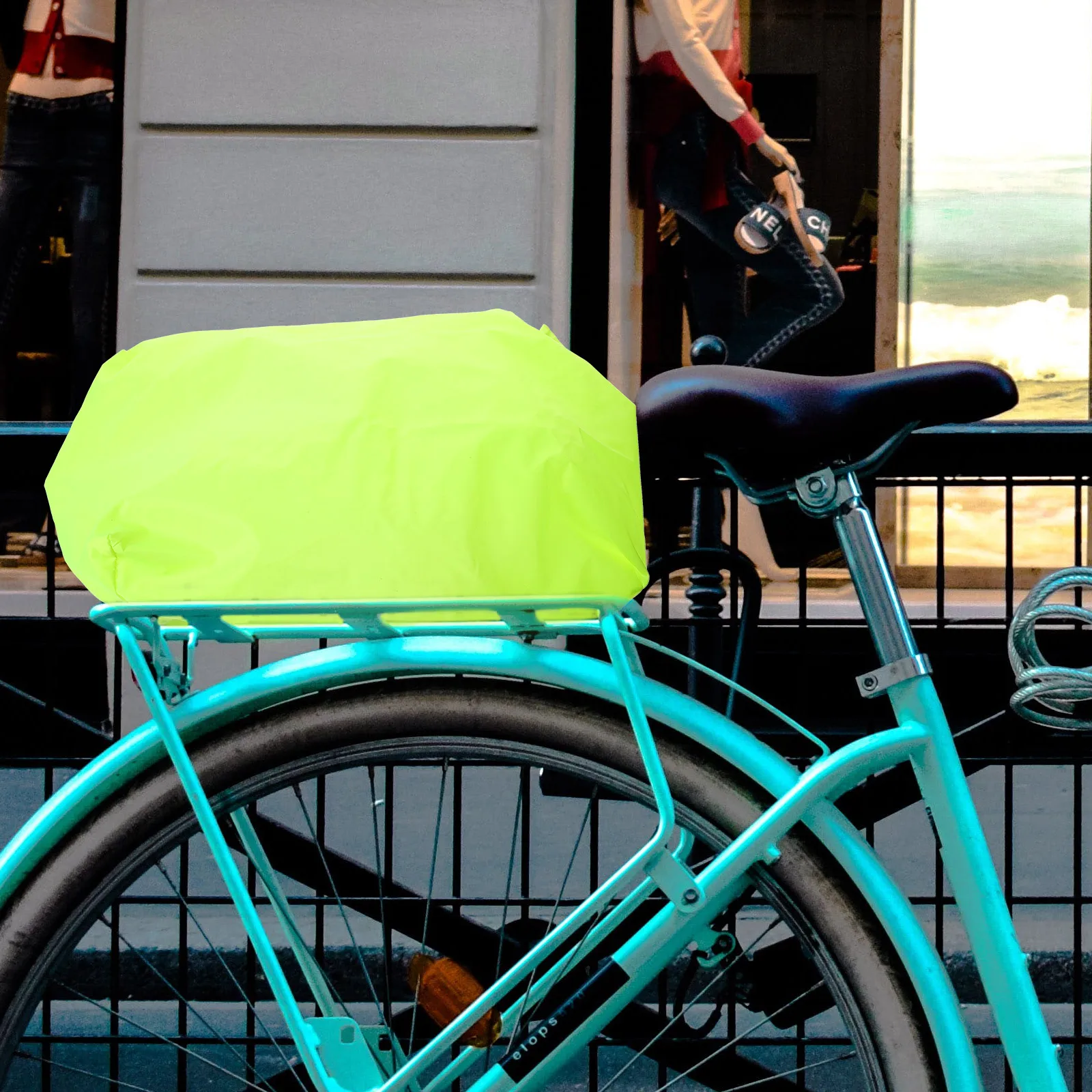 

Bicycle Rain Cover Saddle Bags Rear Rack Bike Bicycles Rainproof Seat Accessories Foldable Waterproof Material Cycling Bike