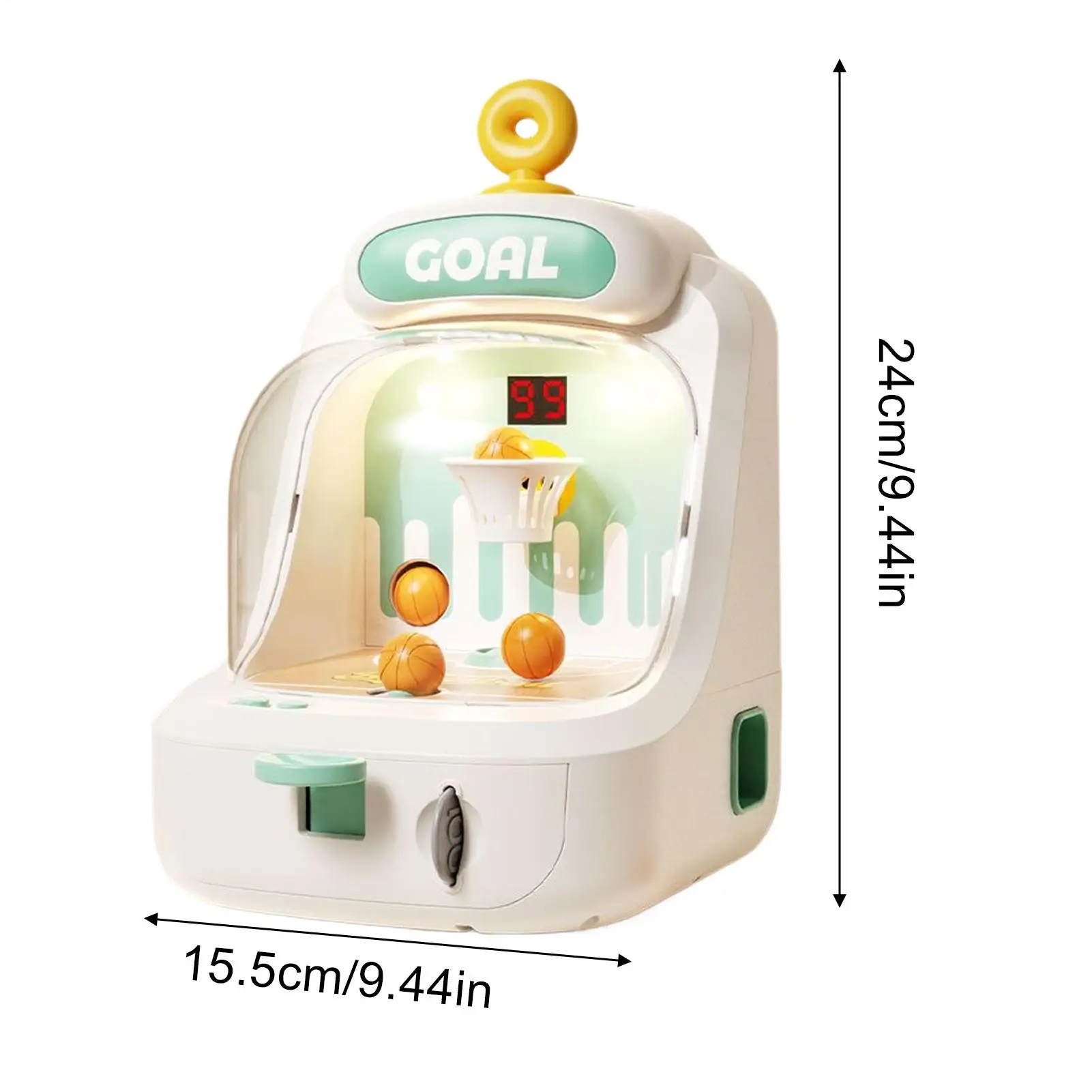 Mini Tabletop Basketball Game Educational Ball Sports Toy Mind Training Toys For Boys Girls Students Gamers Home Playroom