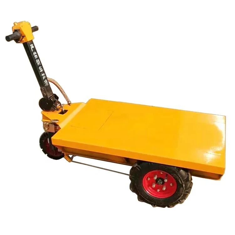 RTP600 600kg Capacity Material Handling Rough Terrain Electric Powered Platform Transport Truck