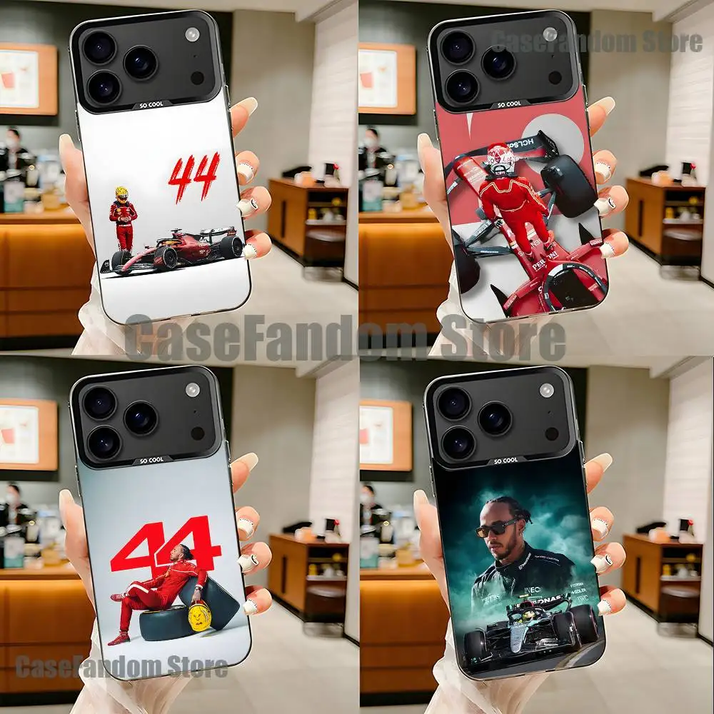 

44 L-Lewis H-Hamilton-S For iPhone 17,16,15,14,13,12,11,Pro,MAX,Plus Black Shockproof Candy Matte Cover