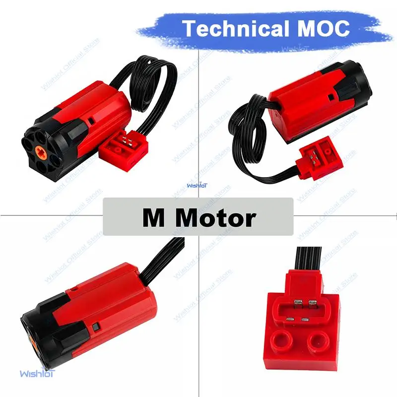 

Технические блоки MOC Technology PF: Корпус для батарей AA и мотор M, совместимые с роботами-машинами, совместимые со всеми брендами блоков.