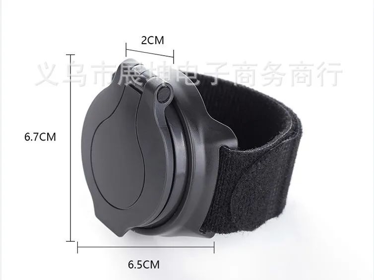 Bicycle Reflector Mountain Bike Rearview Mirror with Wrist Strap Arm 360 Rotary Rearview Mirror Riding Gear