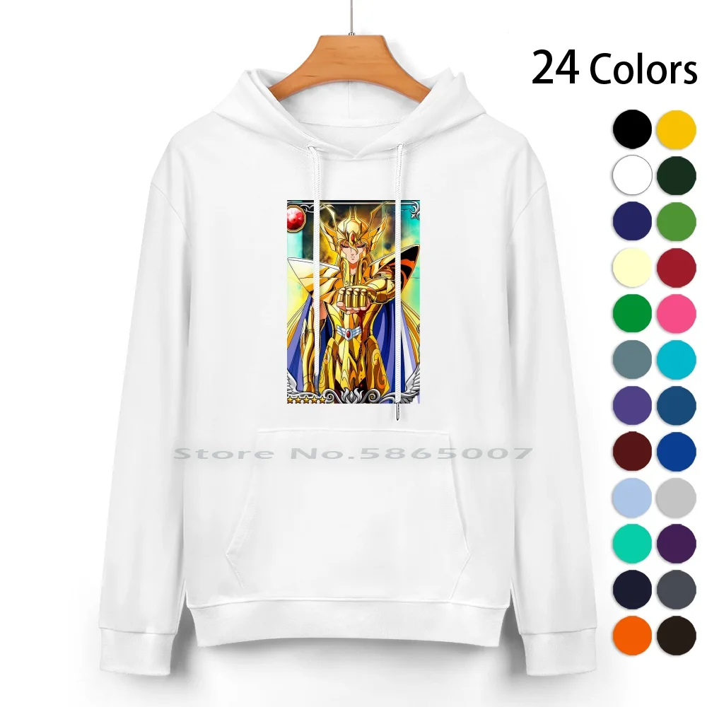 Shaka From The Of Virgo Pure Cotton Hoodie Sweater 24 Colors Knights Zodiac Saint Seiya 100% Hooded