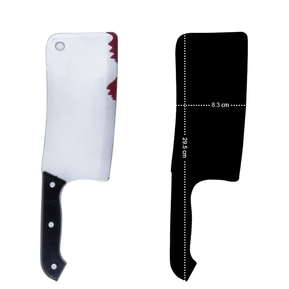Blutiges Messer 30cm Halloween Realistische Plastik-Horrorklinge Kostüm-Party Cosplay Killer-Requisiten Fake-Messer – Detail 9