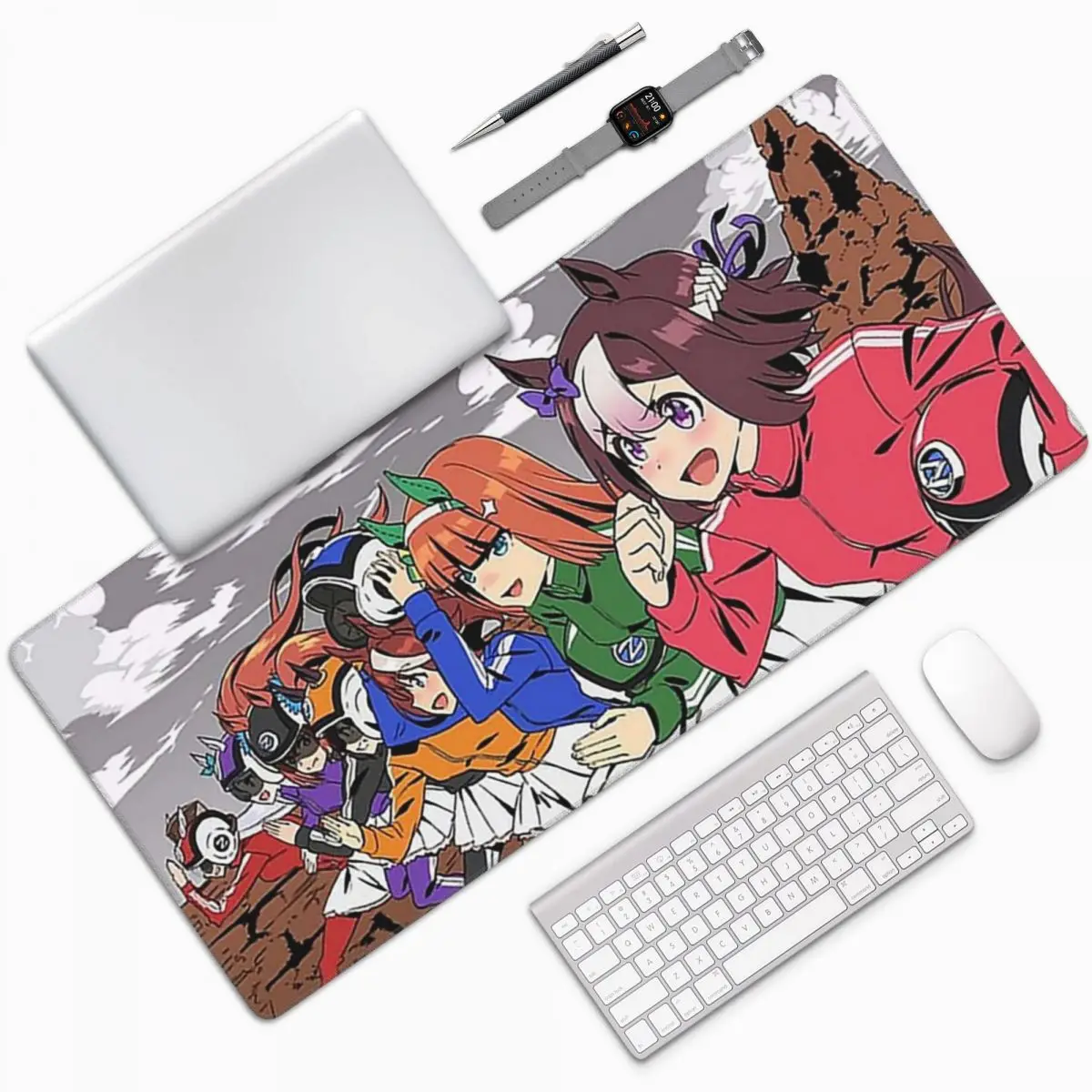 Anime Umamusume Pretty Derby Large Mouse Pad Computer Keyboard Mouse Mat Gamer PC Laptop Desk Mat Office Accessories Table Mats