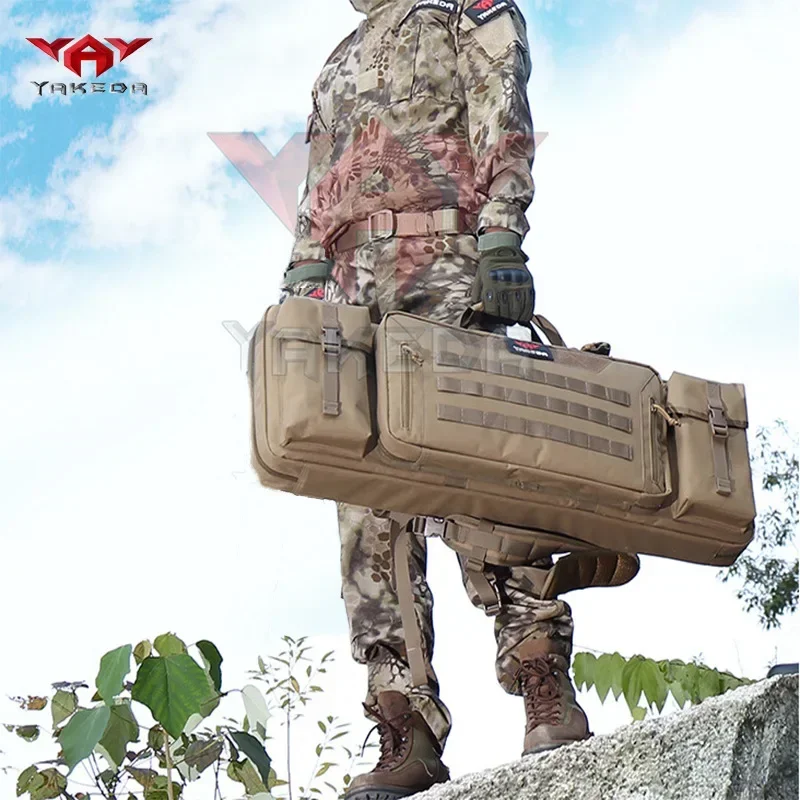 Hunting Tactical Gun Bag Equipment, Military Enthusiast Bag, Three-layer Sea Fishing, Fishing Rod Bag, Outdoor Fishing Bag