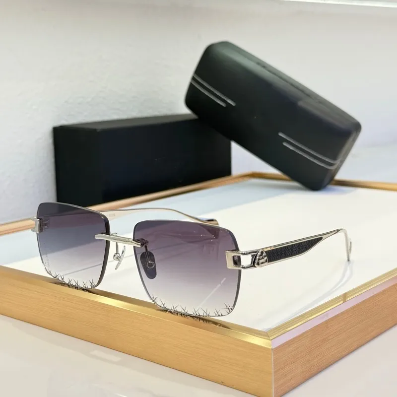 

Wholesale Luxury Rimless Sunglasses Gold Hardware UV400 Designer Eyewear