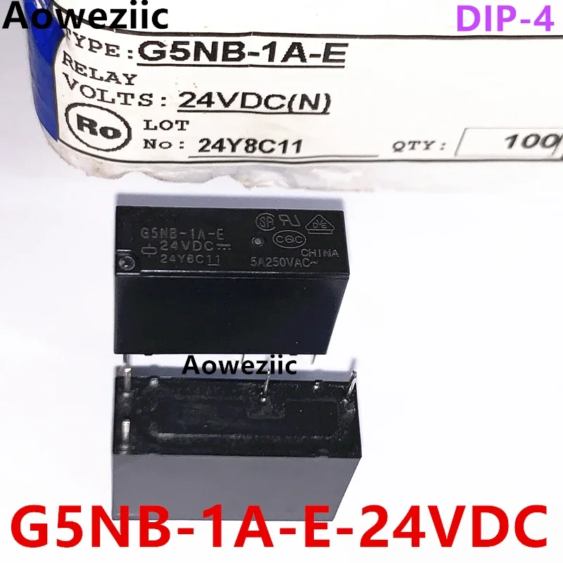 G5NB-1A-E 24VDC genuine 5A 24V relay, a group of normally open 4-pin G5NB-1A-E