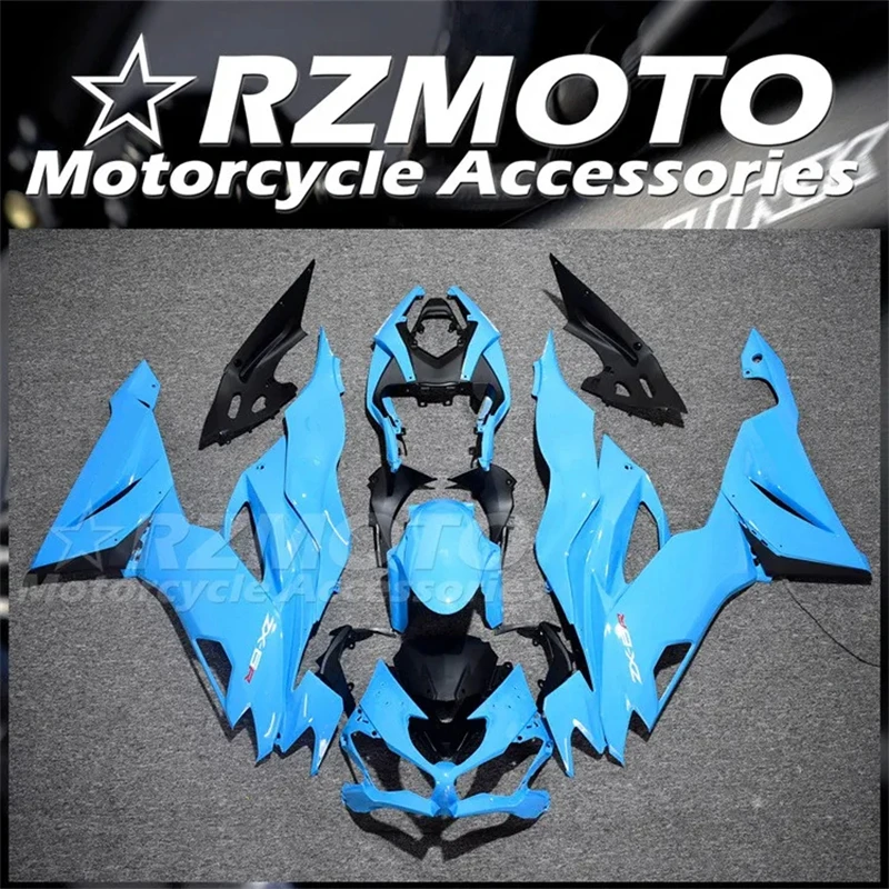 4Gifts New ABS Fairings kit Fit For Kawasaki ZX-6R 636 19 20 21 22 23 24 2019 2020 2021 2022 2023 2024 Custom Sky Blue