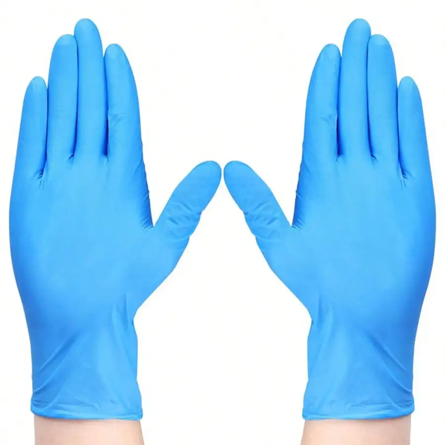 100 PcsDurable & Thick Nitrile Disposable Gloves - High-Elasticity, Latex-Free & Powder-Free For Cooking, Cleaning & Food Prep -