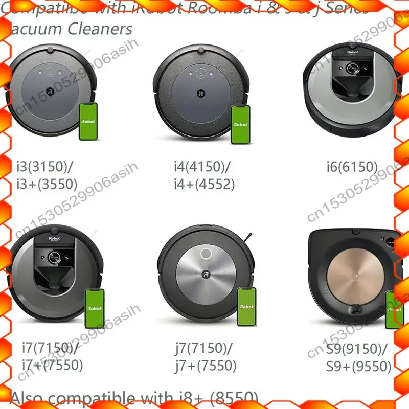 -AT52 17 عبوة من أكياس المكنسة الكهربائية لأكياس Irobot Roomba I7 I7+ I3 I3+ I4 I4+ I6 I6+ I8 I8+ J7 J7+/Plus S9 S9+ I & S & J Series Parts