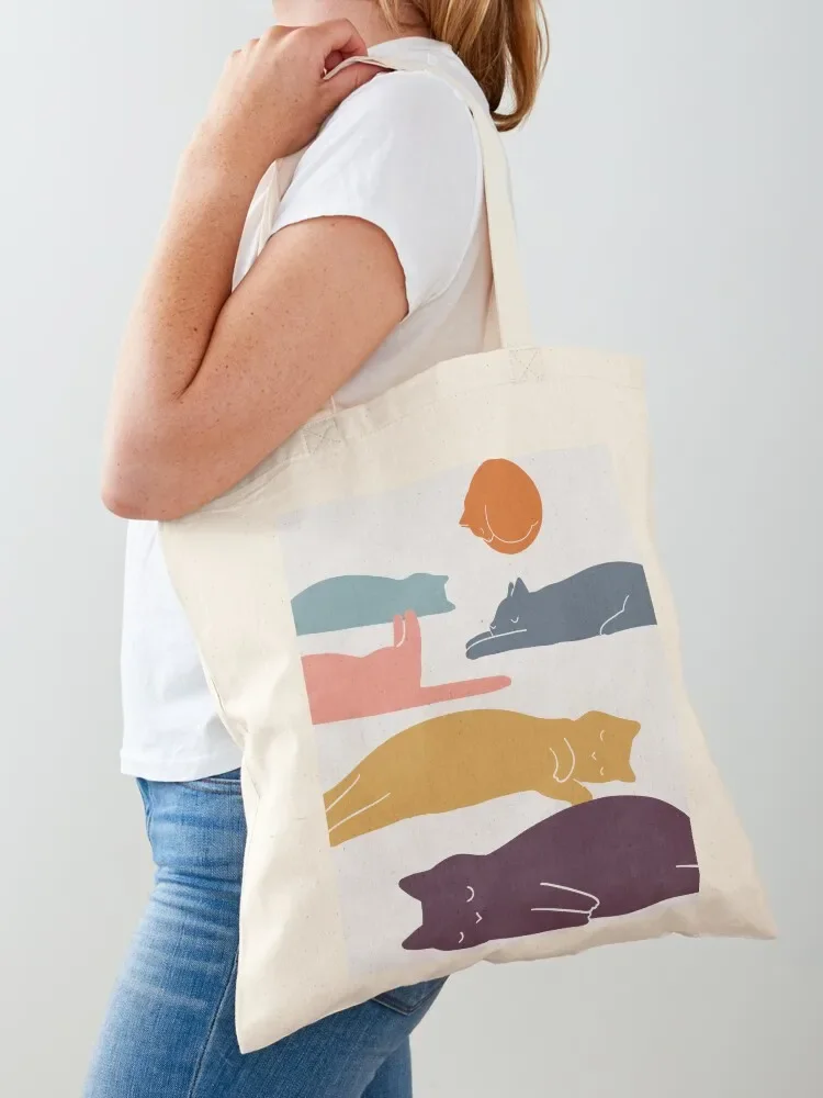 

Cat Landscape 11 Tote Bag shopper bag women canvas Gift bags female bag Eco