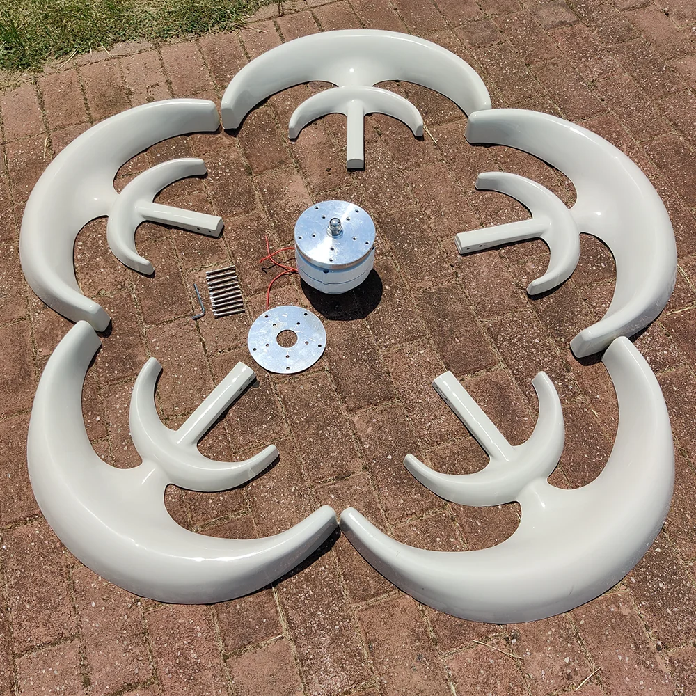 3KW Household Vertical Axis Wind Turbine Alternative Energy Generator 48V 3000W Windmills With MPPT Hybrid Controller