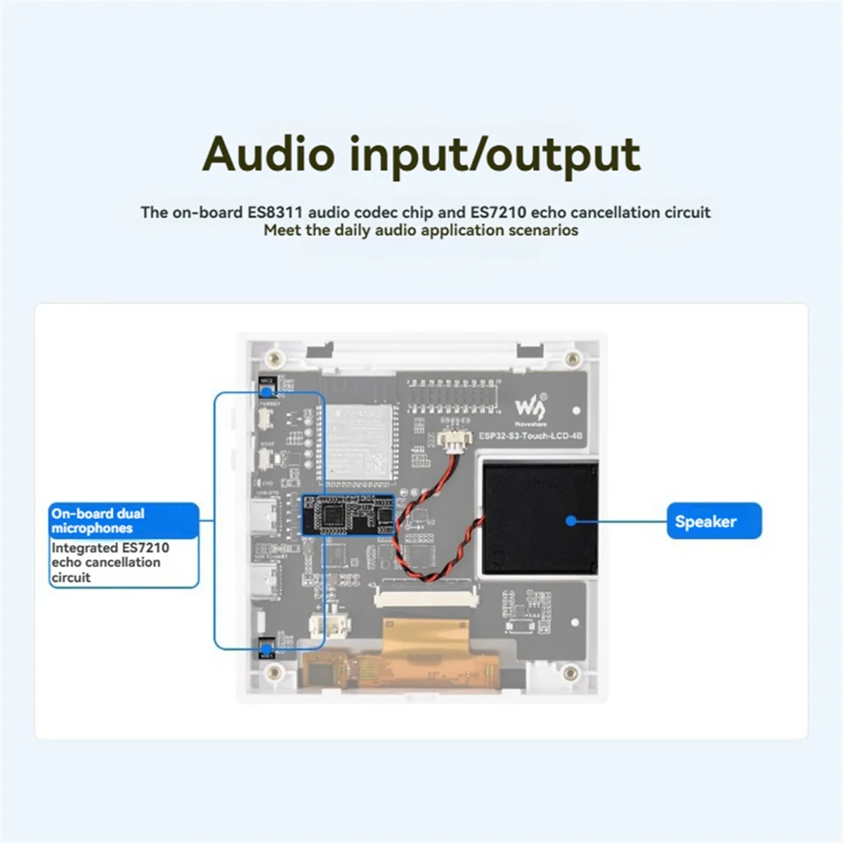 2025 + ESP32-S3 Smart 86 Box Placa de desenvolvimento com tela sensível ao toque de 4 polegadas 2,4 GHz Wi-Fi/Bluetooth 5 Suporte Xiaozhi AI