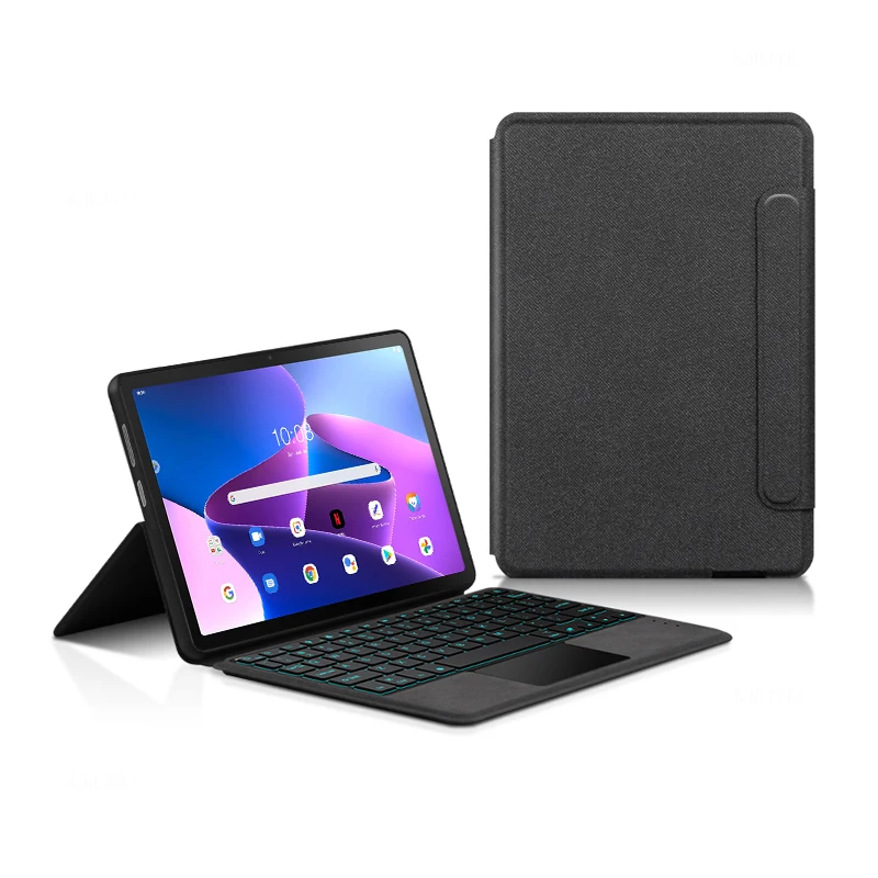 Keyboard Case For Lenovo Tab M10 3rd Gen 10.1 inch Tablet TB-328FU 328XU Smart Cover TrackPad Backlit Touchpad Keyboards