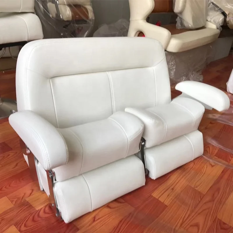 Marine Boat Sofa Bench Seat Comfortable Upholstered Folding Double Boat Seat for Yacht Boat Ship