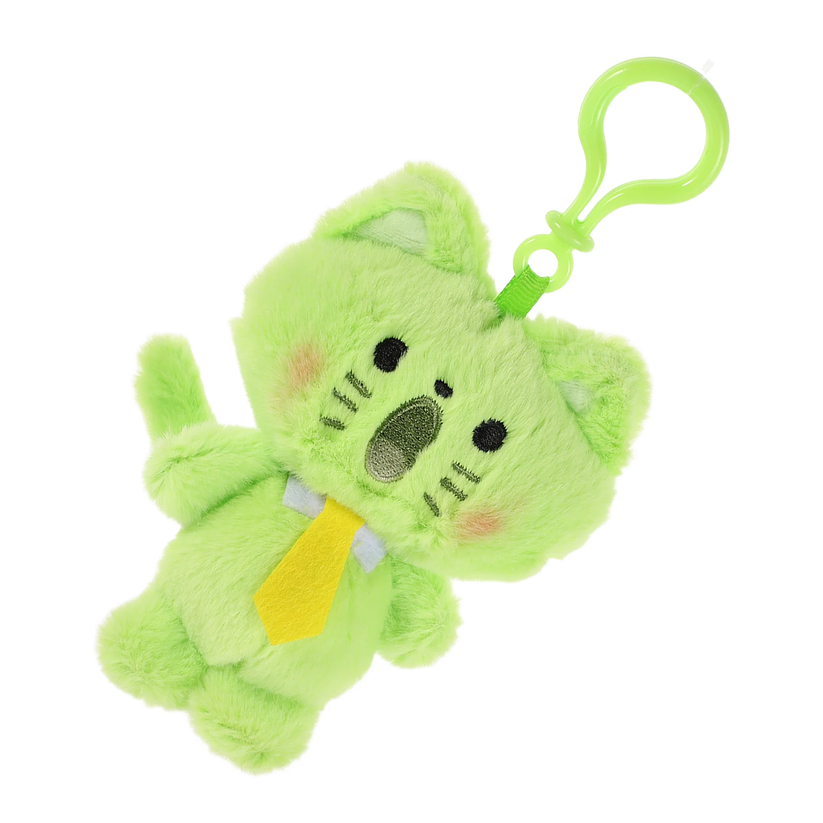 Gato chaveiro bonito kawaii saco de pelúcia pingente decoração gato chaveiro para mochila bolsa chave titular acessório