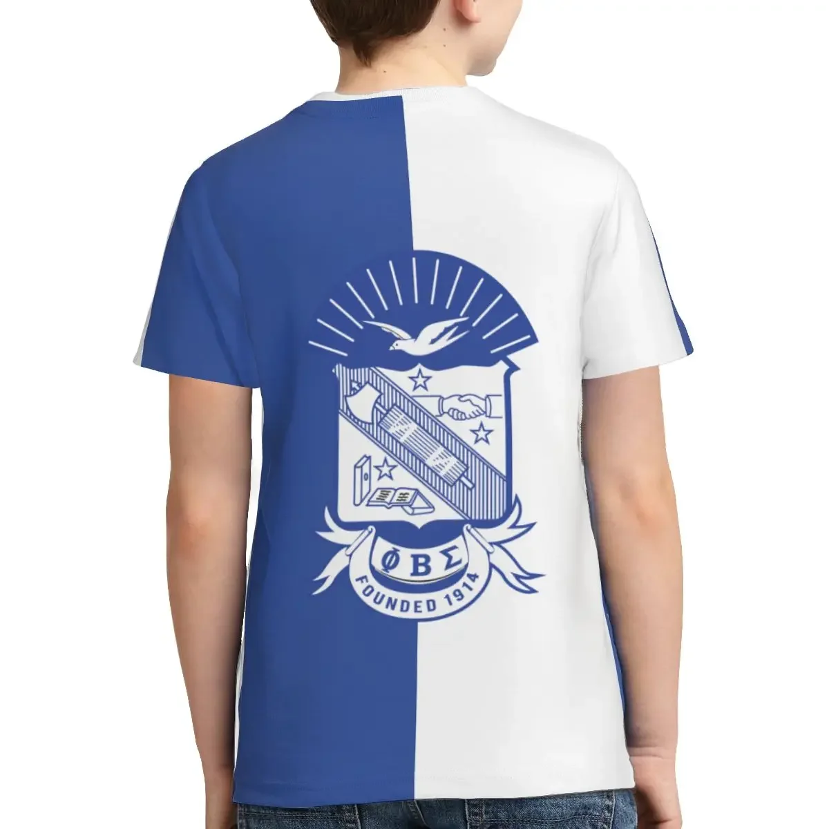 Phi Beta Sigma PBS Fraternity T Shirt - Short Sleeve Crew Neck Soft Fitted Tee Shirts for Teen Girl & Boy