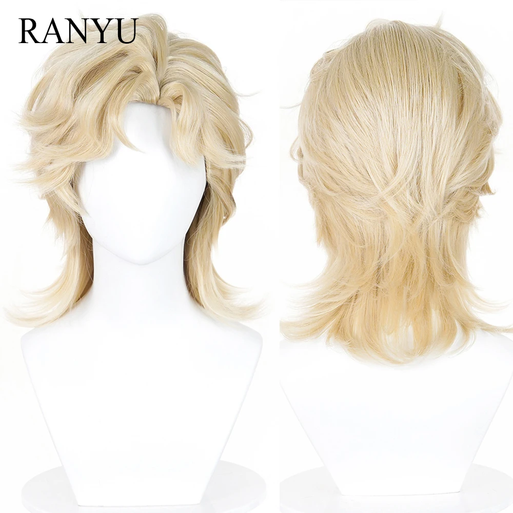 blonde-short-straight-synthetic-mullet-head-wig-middle-part-anime-game-cosplay-fluffy-wig-for-daily-party