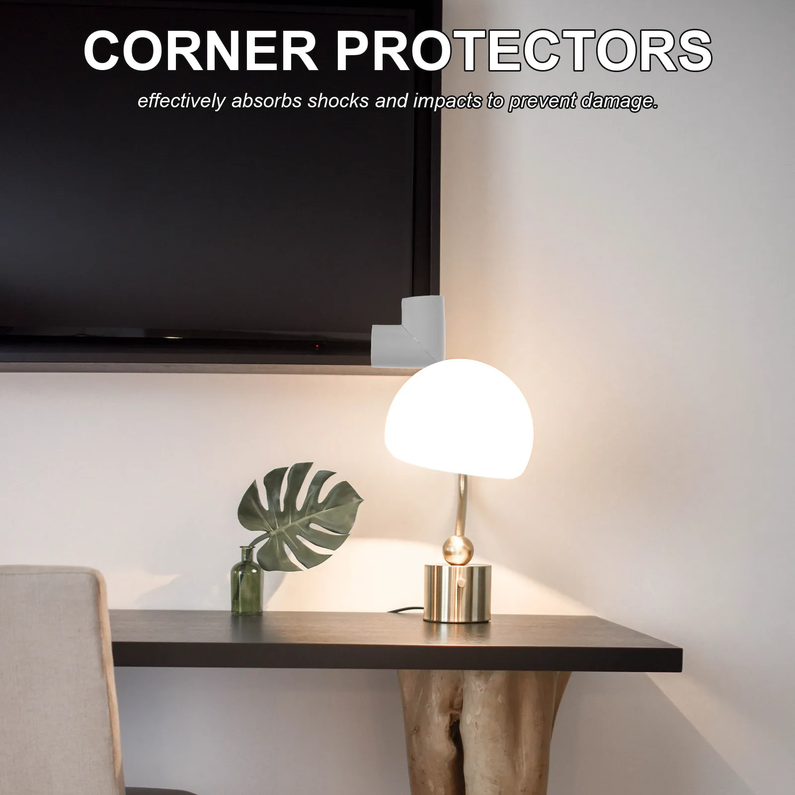 

24Pcs Corner Protectors Packaging Edge Protectors Nbr Shock Absorption Photo Frame Guards for Painting Frame Shipping Protection