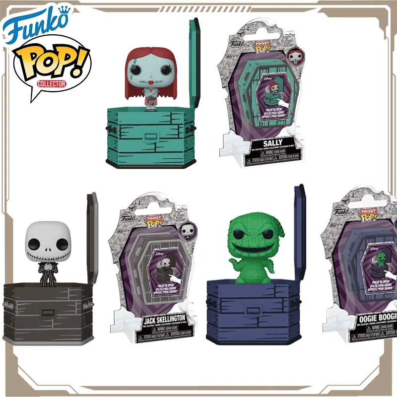 

Funko Pop Original The Nightmare Before Christmas Jack Sally Oogie Boogie Action Figure Toys for Boys Girls Kids Gift Model