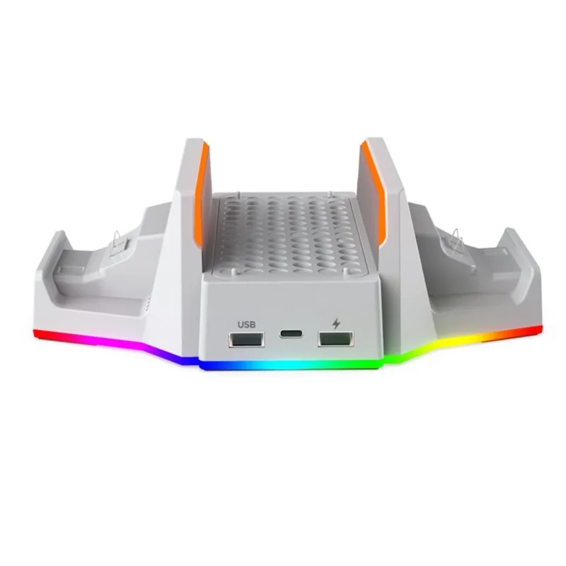 Suitable -0663D Multifunctional Charging Base with Cooling Fans for S, Dual Controller Charging, Console Cooling Stand