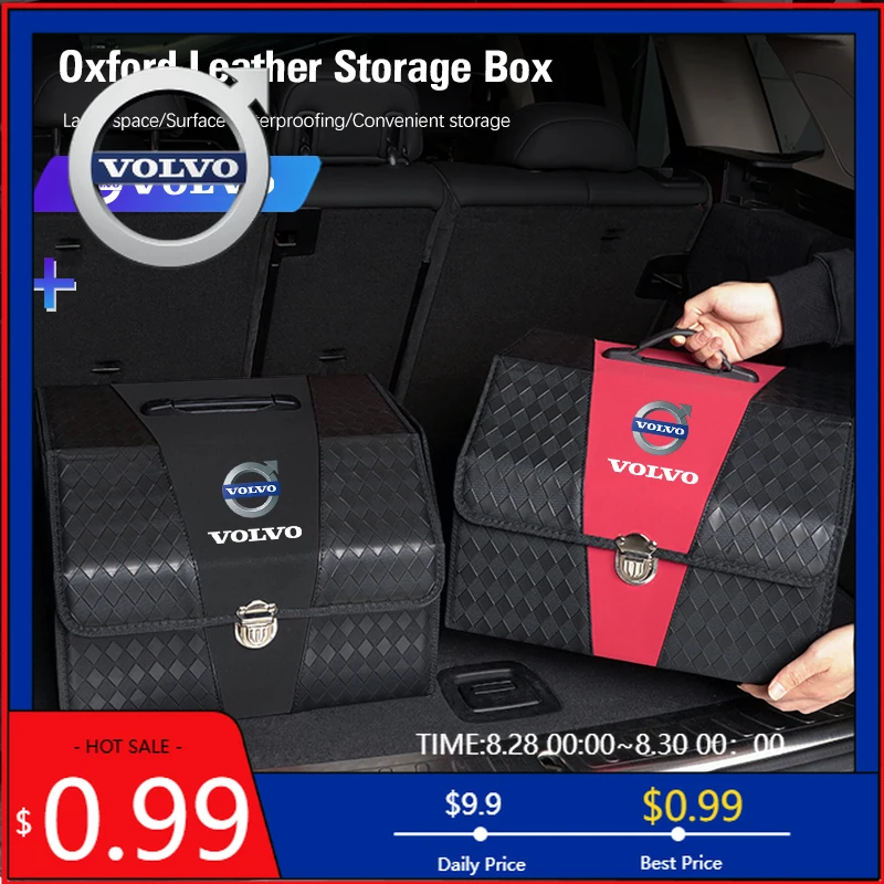 

Новинка 2026: Чехлы на руль для Volvo, органайзеры из оксфордской ткани и кожи, багажные сумки-органайзеры для Volvo XC60, XC90, V40, V60, S