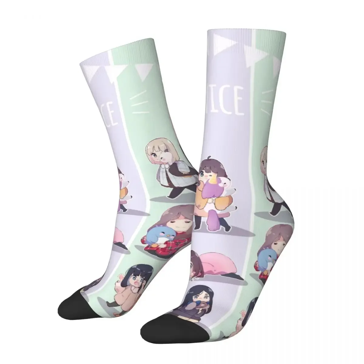 Cozy Unisex Socks Twice Cartoon Cute Merch Super Soft Skateboard Socks All Season