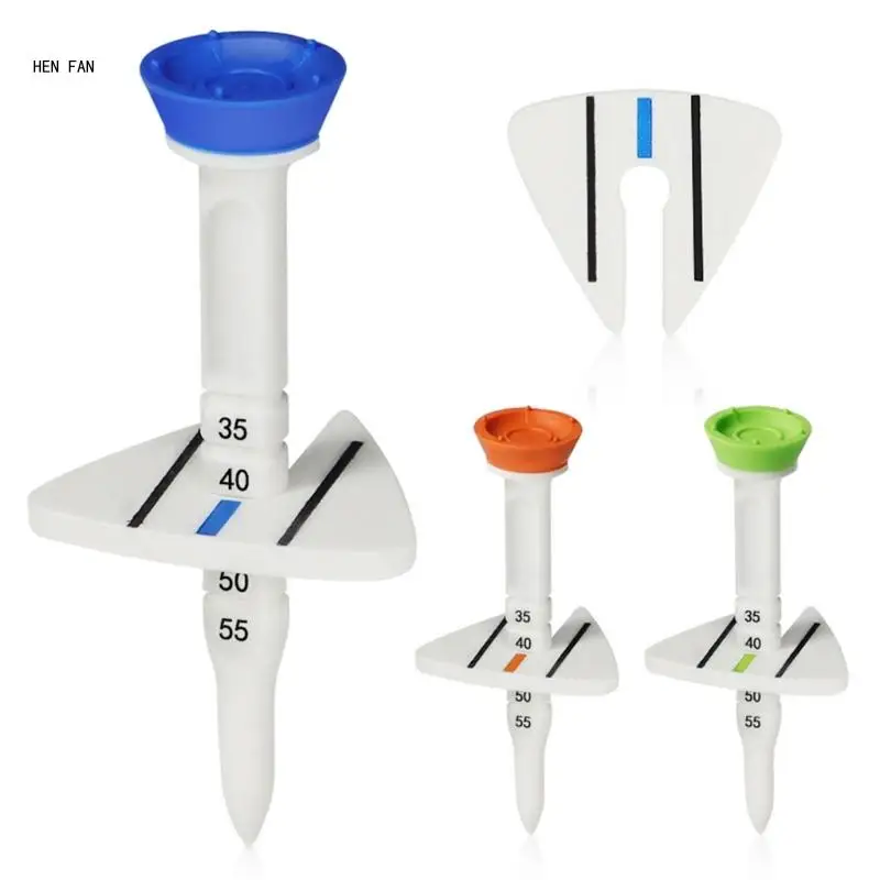 4Pcs/pack Golfs Support Tees Golfs Base Golfs Holder Tees Adjustable Height Golfs Tees Golfs Tees for Driver Training M89D