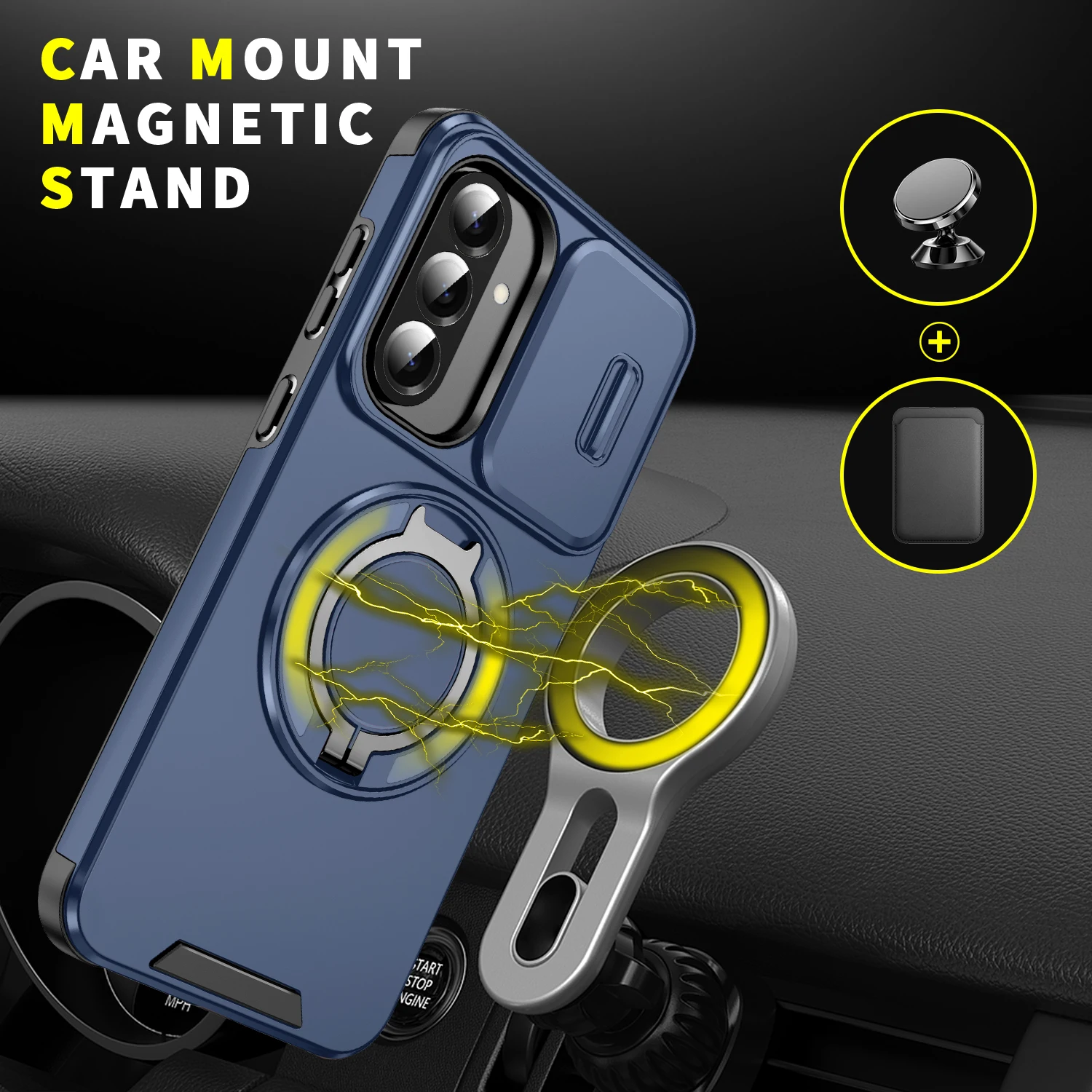 حافظة حماية متينة فاخرة لهاتف سامسونج جالاكسي A17 5G S25 FE A55 A56 A35 A36 A15 A16 S24 Plus S23 Ultra S22 S21 #5