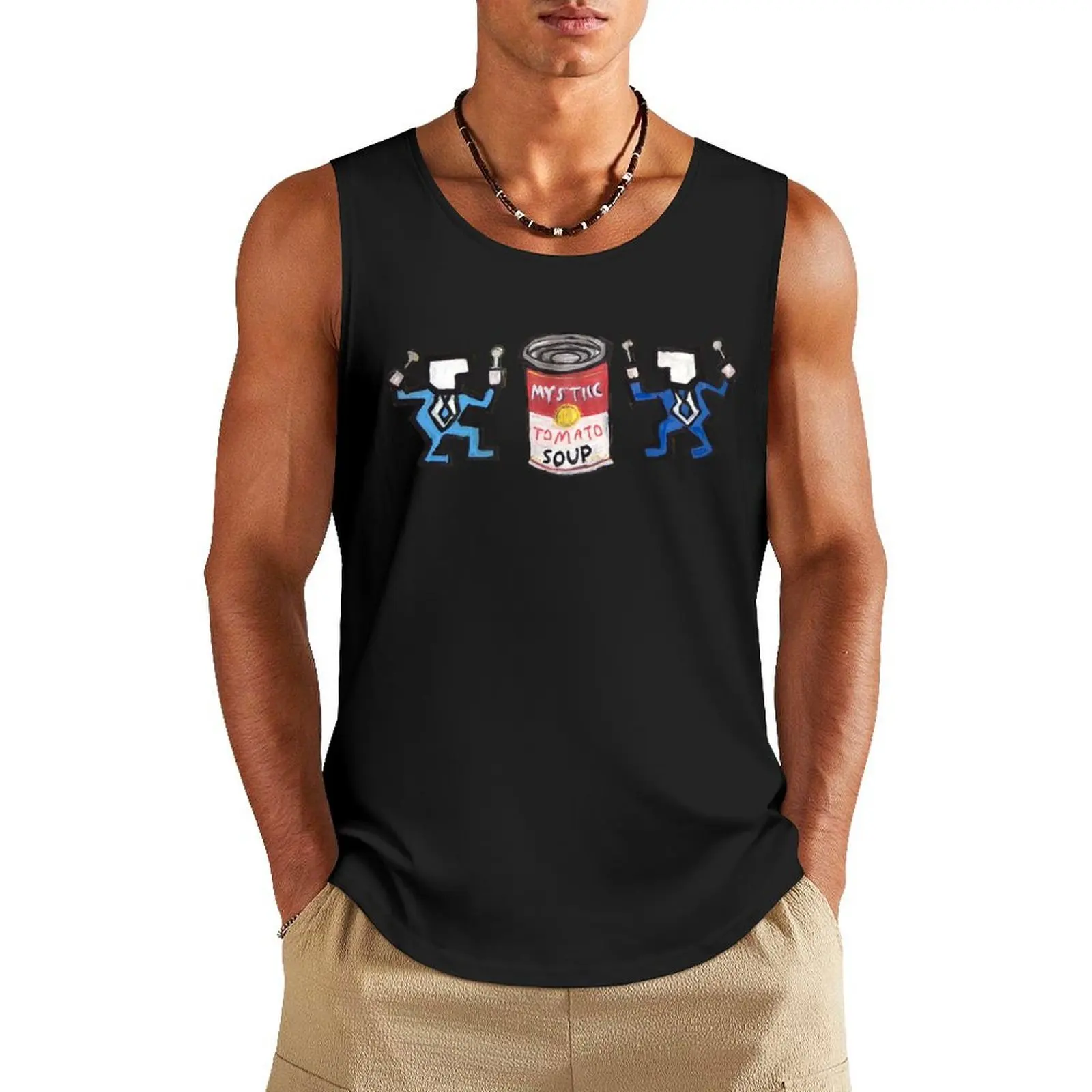 

TOMATO SOUP Tank Top mens designer clothes Short sleeve Men's gym t-shirts t-shirt for men