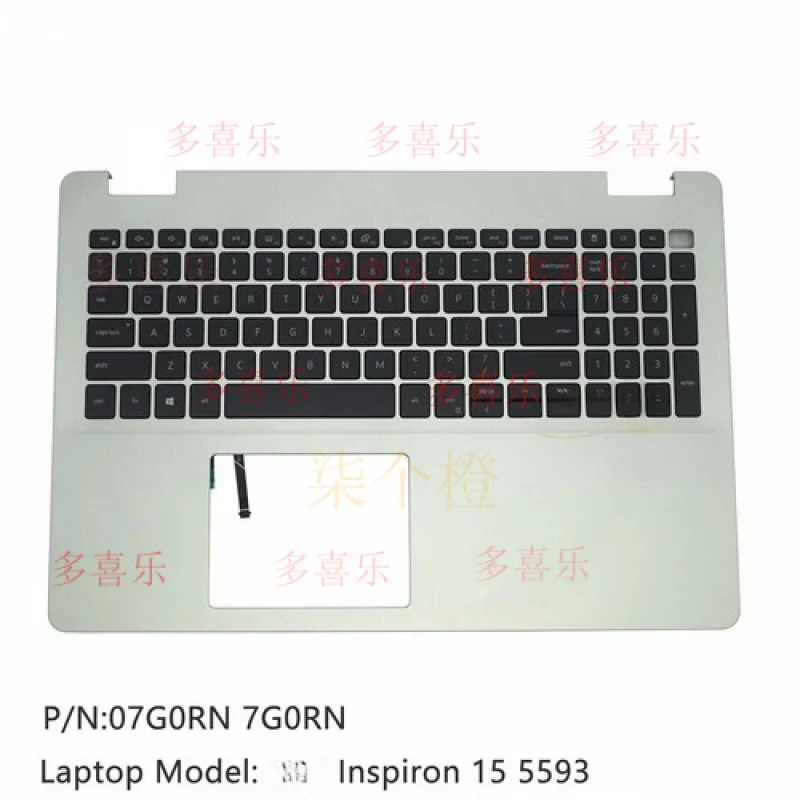 

ZMZM новый для Dell Inspiron 5593, упор для рук, верхний чехол C, клавиатура с подсветкой 07G0RN