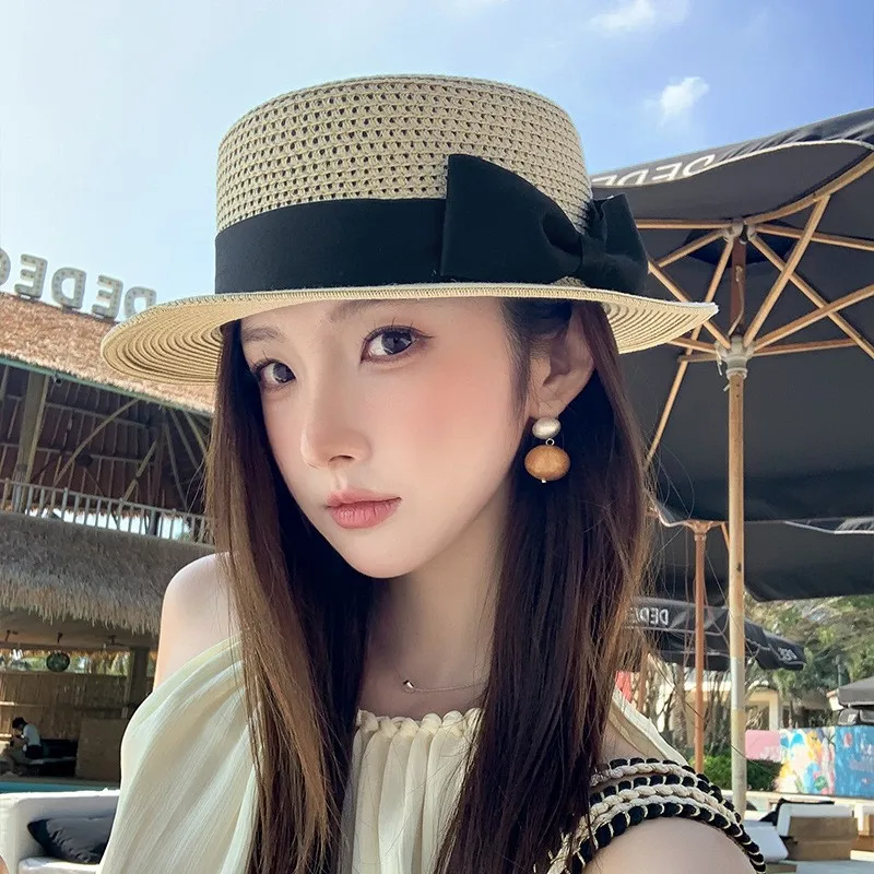 High-quality flat-topped sun-protective hats fashionable small top with brims for children