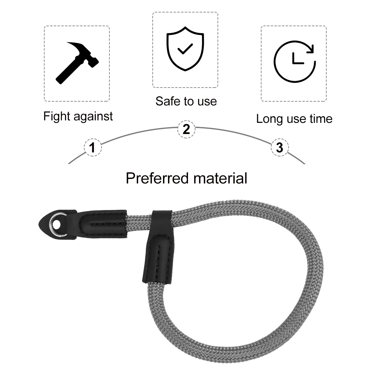 

2 Pcs Camera Wristb Long Pocket Lanyard Strap Adjustable Outdoor Fashion Rope Durable Safe Bracelet Comfortable Sturdy Practical