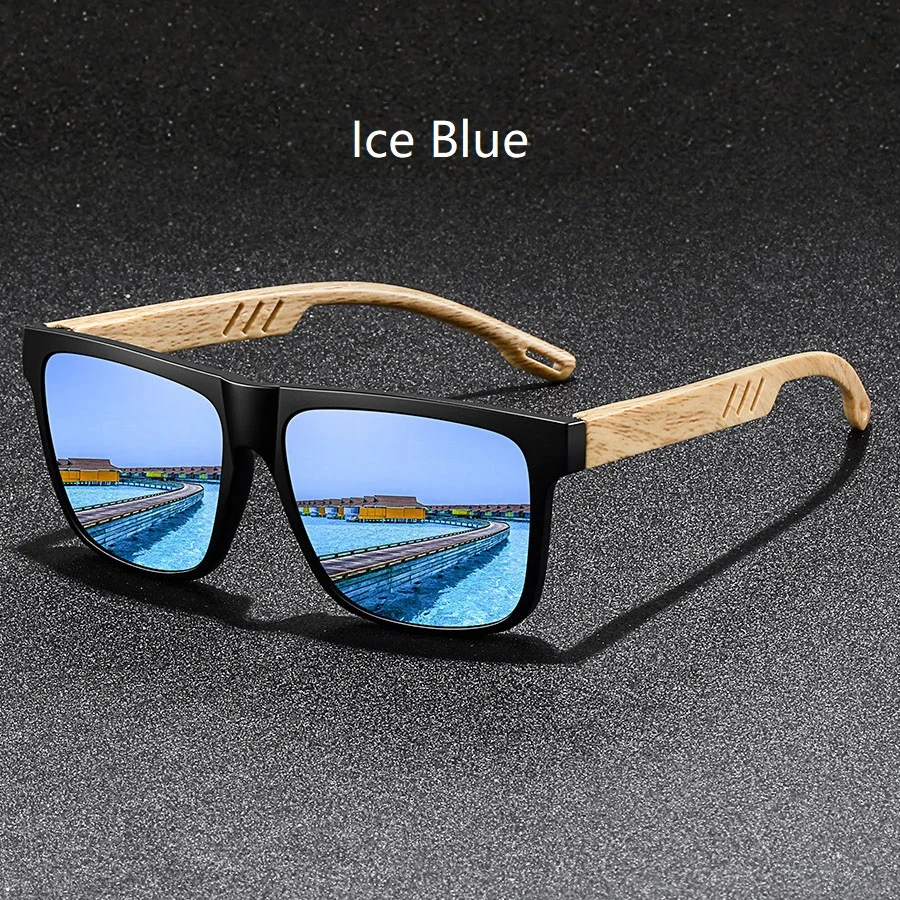 Modische Vintage Unisex Quadratische Sonnenbrille für Männer und Frauen Angeln Fahren Luxus Marken Designer Sonnenbrillen – Detail 7