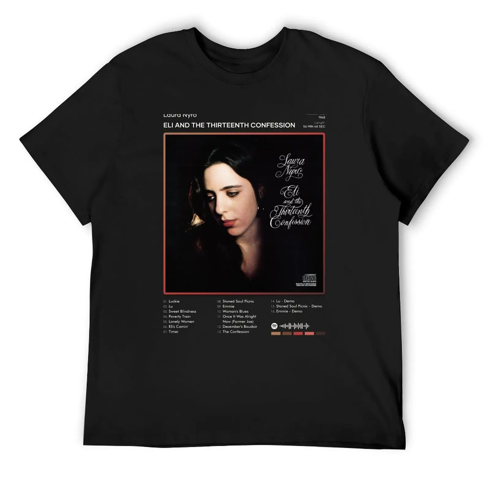 Laura Nyro - Eli And The Thirteenth Confession Tracklist Album T-Shirt custom shirt man t shirt men t shirt