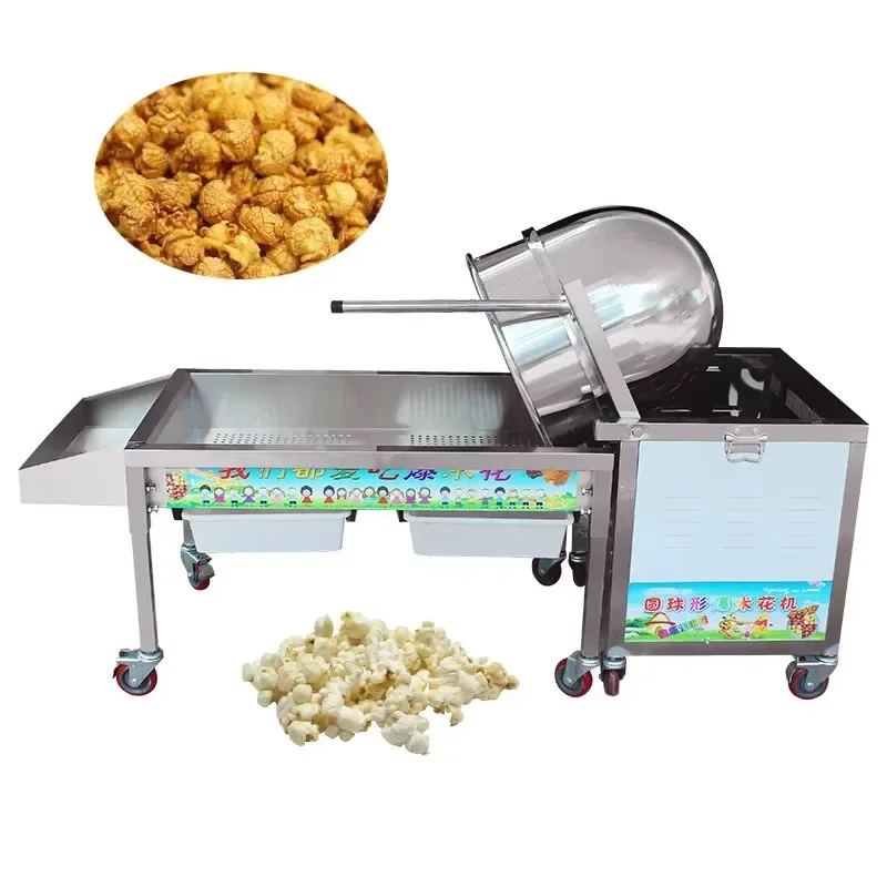 

Professional 220 commercial gas color popcorn machine with new core motor, low investment, suitable for restaurants and bakeries