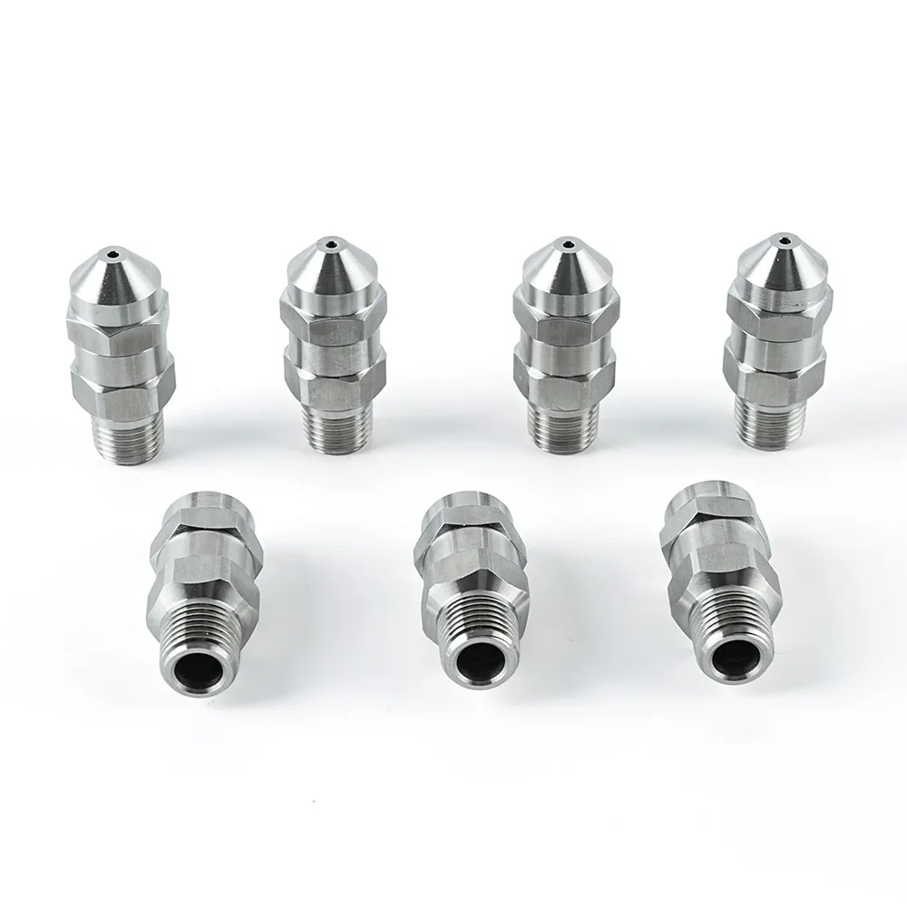 GG Type Stainless Steel Full Cone Spray Nozzle 15/30 Degree Narrow Angle High Pressure Jet Cleaning Washing Spray Nozzle Parts