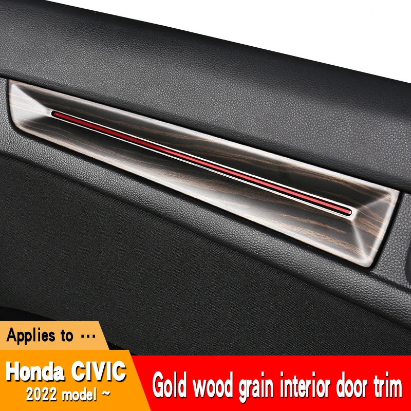 

Automobile interior door trim strips are applicable to the 11th generation Honda Civic interior accessories of model year 22