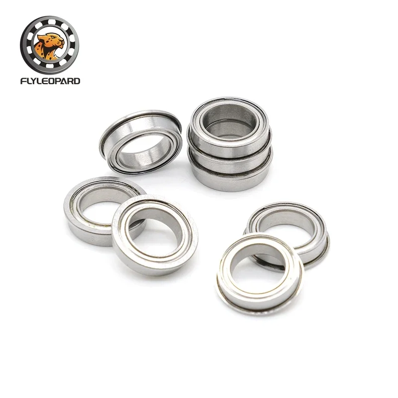 10PCS F6700ZZ Flange Bearing 10*15*4 mm Double Shielded Deep Groove for Drone/Gimbal Motor/Precision Instruments
