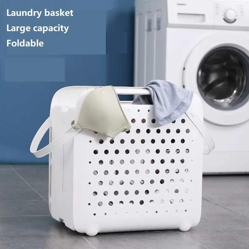 Formwell-Foldable Laundry Basket with Handle, Large Capacity, Can Be Used as Shopping Basket