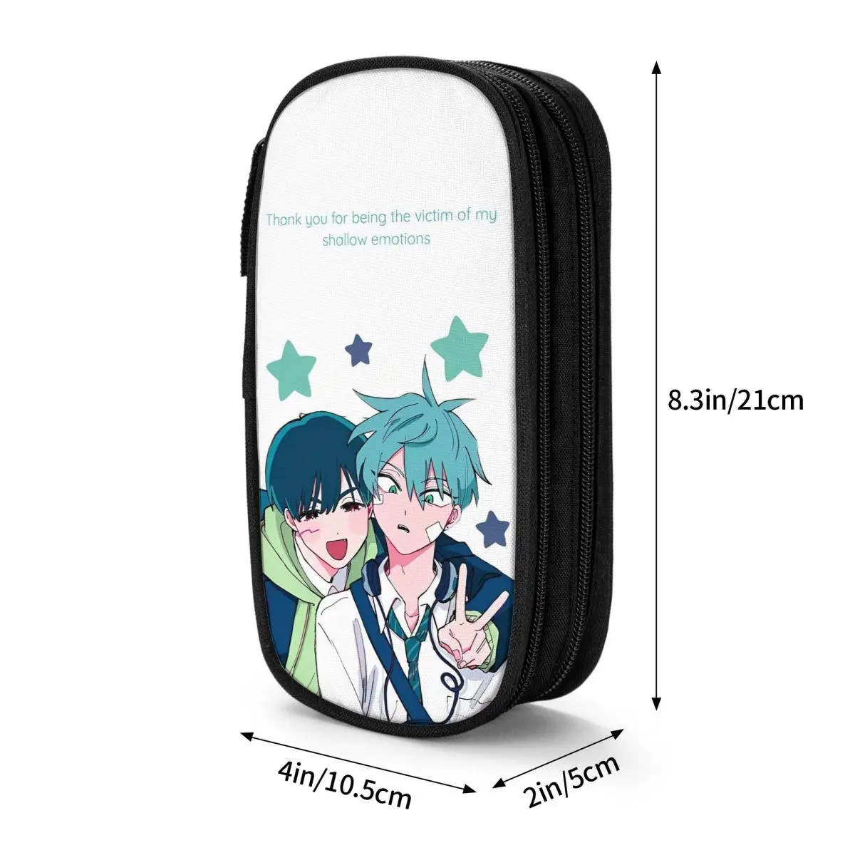 إيفان آند تيل الغريبة المرحلة مقلمة مقلمة المدرسة سستة صبي فتاة موضة كبيرة حقيبة أقلام رصاص القرطاسية المدرسية