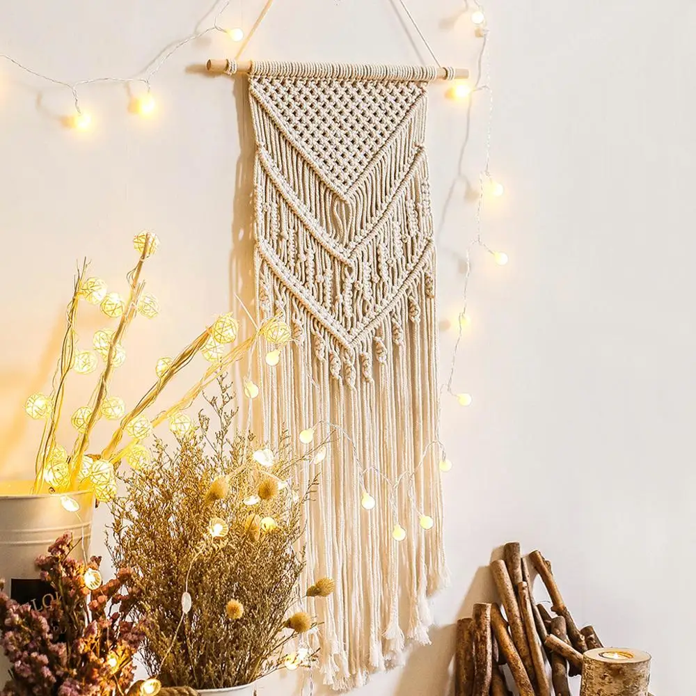 

Bohemian Woven Modern Wall Art Macrame Wall Hanging Decor For House Wedding Art Tapestry Apartment Dorm Room Decoration