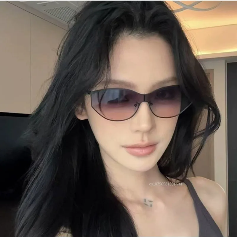 نظارات شمسية ريترو كات آي متدرجة للحماية من الأشعة فوق البنفسجية 400 بإطار معدني وظلال شمسية للرجال والنساء نظارات عصرية للتصوير الفوتوغرافي في الشوارع