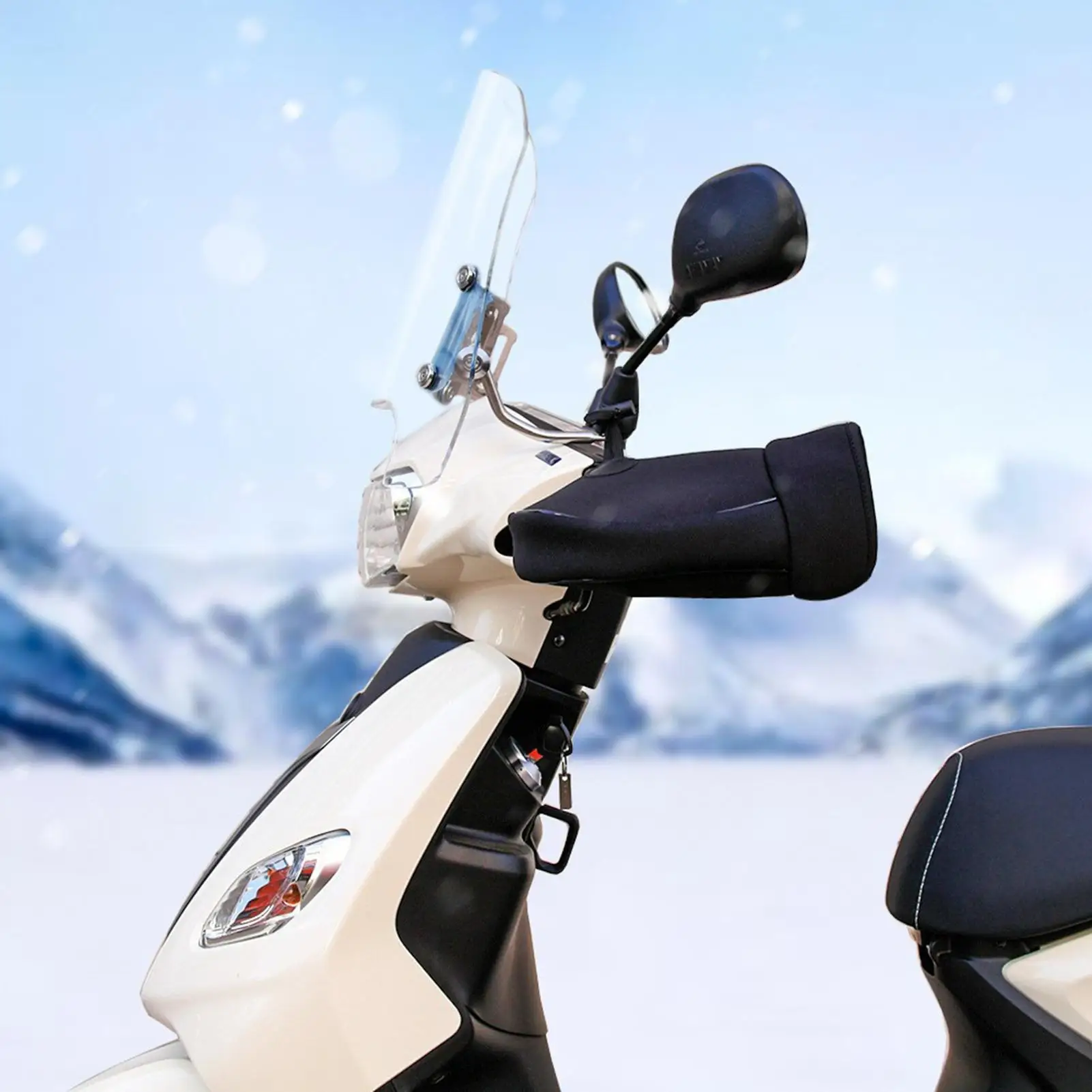 

Motorcycle Gloves Windproof Handle Grip Bike Handlebar Mittens For Riding Winter Cycling Racing Motorbike Outdoor