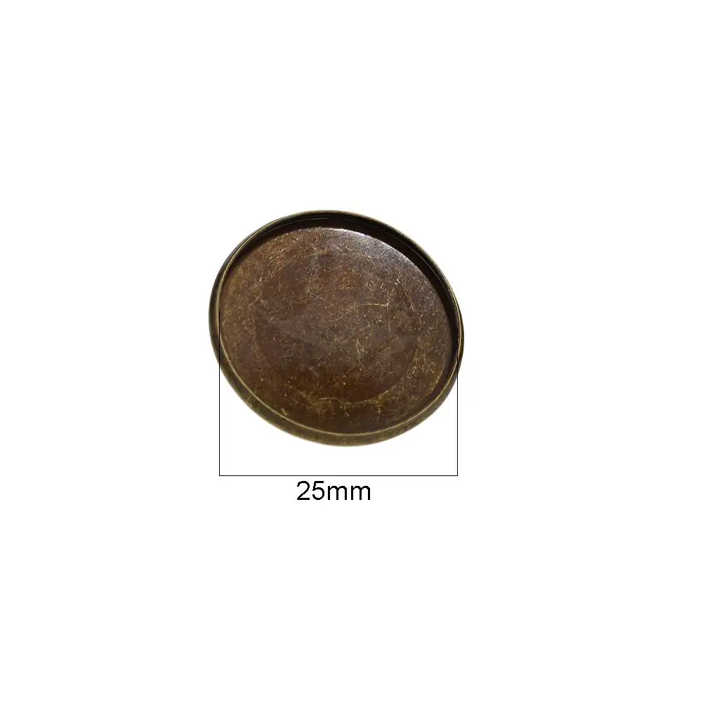 Brooch Cabochon Findings Copper Pin Badge Blank Setting for Personalized Can Badge and Sleeve Badge Decoration