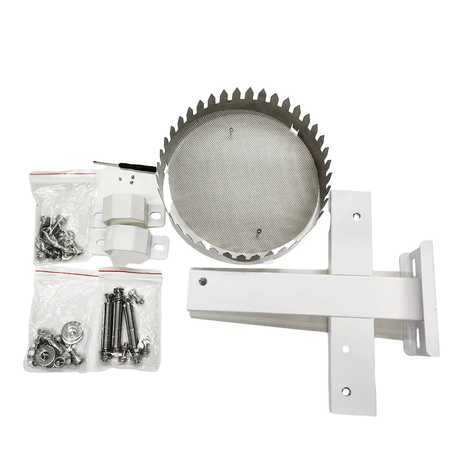 Pulse RS485 Output Anti bird Kit Stainless Steel Tipping Bucket Gauge For Meteorological Station Rain