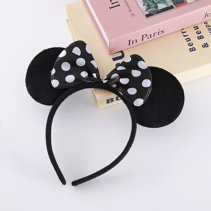 Mickey Maus Stirnband Cartoon Niedliche Schleife Minnie Stirnband Kinder-Feiertags-Cosplay-Party-Kopfschmuck – Detail 8